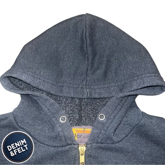 Aviator Nation Kids/Toddler Chsrcoal Logo Full Zip Hoodie | RARE | EUC!!💙⚡️🩶 - Picture 5 of 9